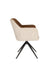 Eetkamerstoel Daley Beige/bruin Polyester Bruin 63x62.5 cm-Eetkamerstoelen-Creating Home