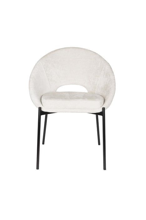 Eetkamerstoel Dando Off Polyester Wit 48x64 cm-Eetkamerstoelen-Creating Home