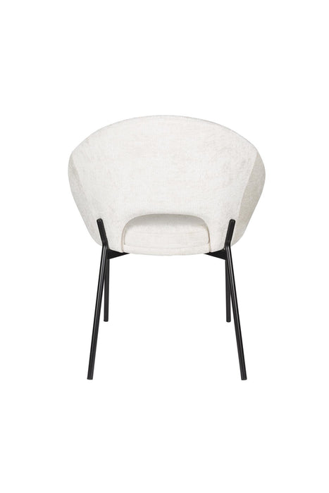 Eetkamerstoel Dando Off Polyester Wit 48x64 cm-Eetkamerstoelen-Creating Home