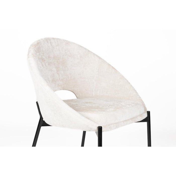 Eetkamerstoel Dando Off Polyester Wit 48x64 cm-Fauteuils-Creating Home