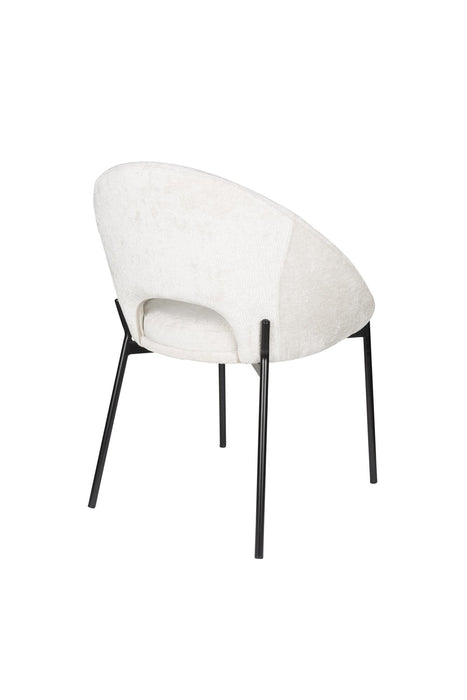 Eetkamerstoel Dando Off Polyester Wit 48x64 cm-Fauteuils-Creating Home
