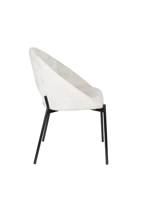 Eetkamerstoel Dando Off Polyester Wit 48x64 cm-Fauteuils-Creating Home