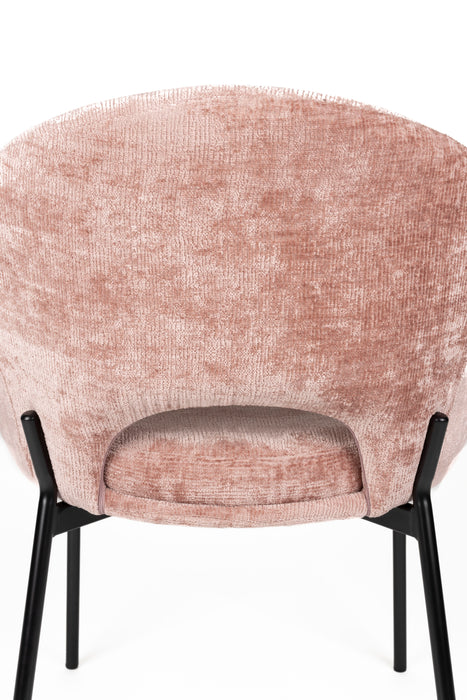 Eetkamerstoel Dando Old Polyester Roze 48x64 cm-Eetkamerstoelen-Creating Home