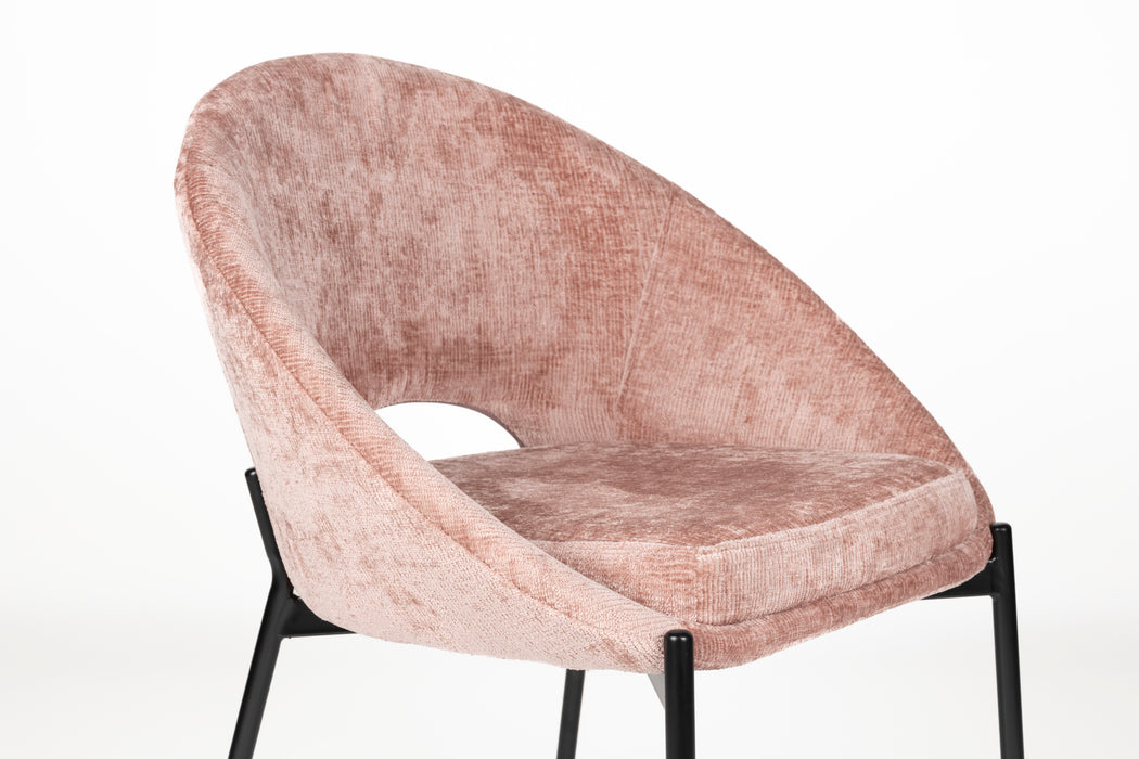 Eetkamerstoel Dando Old Polyester Roze 48x64 cm-Fauteuils-Creating Home