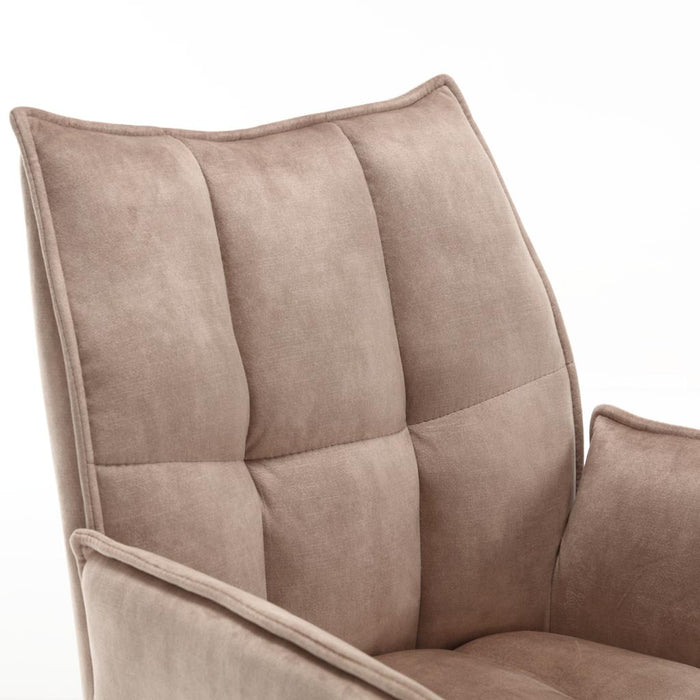 Eetkamerstoel Dani - Fluweel Beige-Eetkamerstoelen-Starfurn