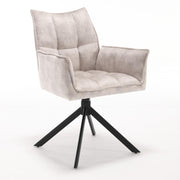 Eetkamerstoel Dani Fluweel Champagne 65x56x85 cm-Eetkamerstoelen-Starfurn