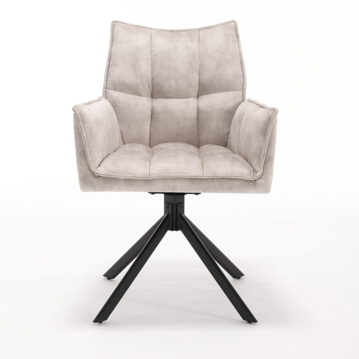 Eetkamerstoel Dani - Fluweel Champagne-Eetkamerstoelen-Starfurn