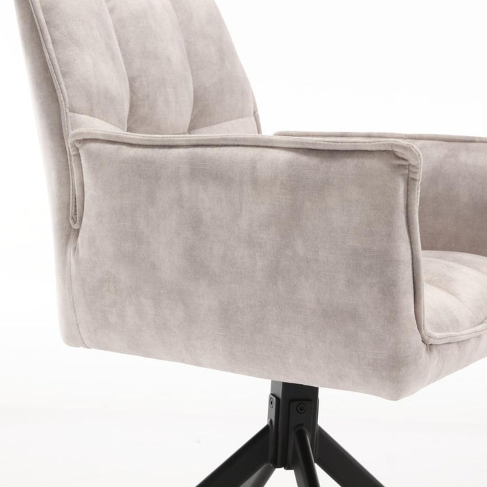 Eetkamerstoel Dani - Fluweel Champagne-Eetkamerstoelen-Starfurn