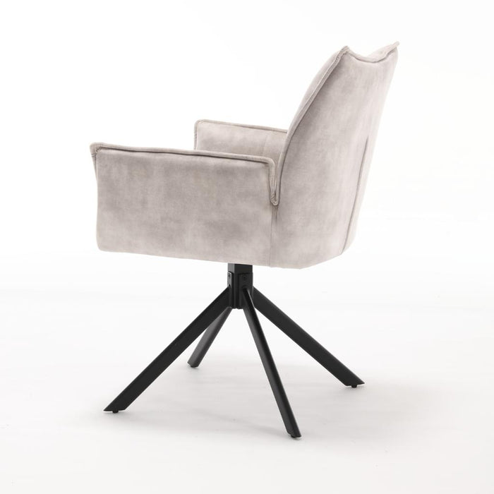 Eetkamerstoel Dani - Fluweel Champagne-Eetkamerstoelen-Starfurn