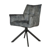Eetkamerstoel Dani Fluweel Licht Blauw 65x56x85 cm-Eetkamerstoelen-Starfurn