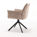 Eetkamerstoel Dani | Velvet Beige | Draaibaar-Eetkamerstoelen-Starfurn