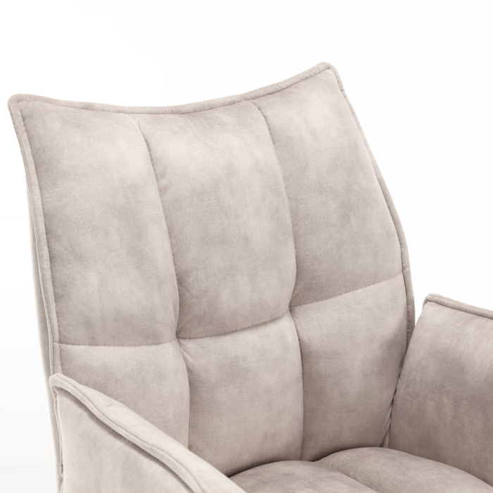 Eetkamerstoel Dani | Velvet Champagne (set of 2) | Draaibaar-Eetkamerstoelen-Starfurn