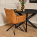 Eetkamerstoel Dani | Velvet Gold | Draaibaar-Eetkamerstoelen-Starfurn