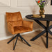 Eetkamerstoel Dani | Velvet Gold | Draaibaar-Eetkamerstoelen-Starfurn