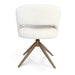 Eetkamerstoel Demi | Off White | Poot Bronze | Met armleuning-Eetkamerstoelen-Creating Home