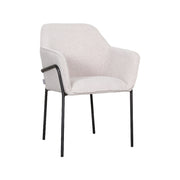 Eetkamerstoel Dexter Naturel Boucle 66x62x85 cm-Eetkamerstoelen-LABEL51