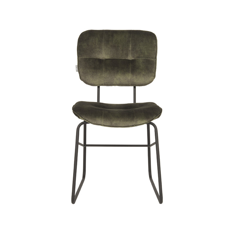 Eetkamerstoel Dez Hunter Velours 49x60x87 cm-Eetkamerstoelen-LABEL51