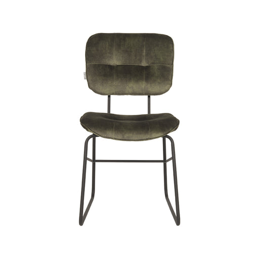 Eetkamerstoel Dez Hunter Velours 49x60x87 cm-Eetkamerstoelen-LABEL51