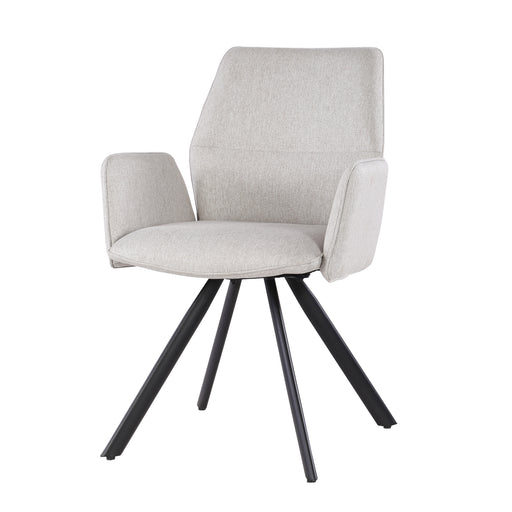 Eetkamerstoel Diana Beige Draaibaar 57 cm-Eetkamerstoelen-Livingfurn