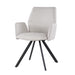 Eetkamerstoel Diana Beige Draaibaar 57 cm-Eetkamerstoelen-Livingfurn
