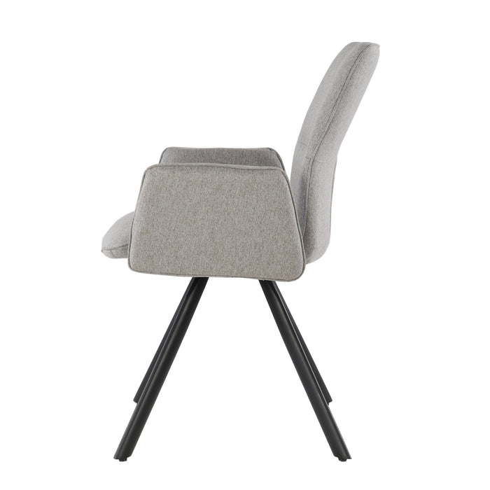 Eetkamerstoel Diana Taupe Draaibaar 57 cm-Eetkamerstoelen-Livingfurn