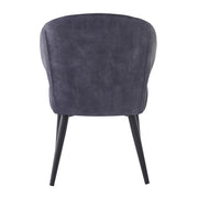 Eetkamerstoel Donna Antraciet 57 cm-Eetkamerstoelen-Livingfurn