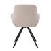 Eetkamerstoel Doreen Bouclé Beige Draaibaar 61 cm 61x65x83 cm-Eetkamerstoelen-Livingfurn