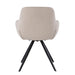Eetkamerstoel Doreen Bouclé Beige Draaibaar 61 cm-Eetkamerstoelen-Livingfurn