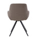 Eetkamerstoel Doreen Bouclé Bruin Draaibaar 61 cm-Livingfurn