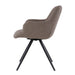 Eetkamerstoel Doreen Bouclé Bruin Draaibaar 61 cm-Livingfurn