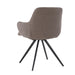 Eetkamerstoel Doreen Bouclé Bruin Draaibaar 61 cm-Livingfurn