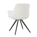 Eetkamerstoel Doreen Bouclé Wit Draaibaar 61 cm-Eetkamerstoelen-Livingfurn
