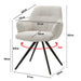 Eetkamerstoel Doreen Sneak Naturel Draaibaar 65 cm 65x61x83 cm-Eetkamerstoelen-Livingfurn