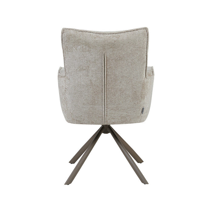 Eetkamerstoel Dubai Chenille Beige-Eetkamerstoelen-LABEL51