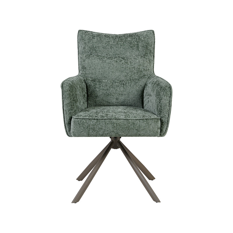 Eetkamerstoel Dubai Chenille Hunter 62x66x93 cm-Eetkamerstoelen-LABEL51