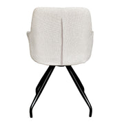 Eetkamerstoel Duke Beige Draaibaar 61 cm-Eetkamerstoelen-Livingfurn