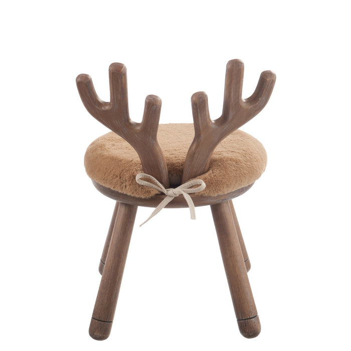 Eetkamerstoel Ear Deer Hout Natuurlijk-Eetkamerstoelen-J-Line