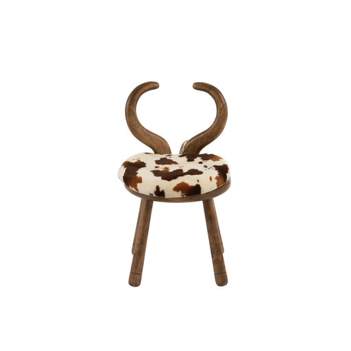 Eetkamerstoel Ears Cow Hout Brown-Eetkamerstoelen-J-Line