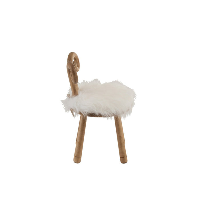 Eetkamerstoel Ears Sheep Hout Natuurlijk-Eetkamerstoelen-J-Line