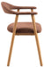 Eetkamerstoel Ella Met Arm S/2-56x54x76-Terracotta/White Pigmented-Stof/Eiken-Eetkamerstoelen-HSM Collection