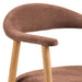 Eetkamerstoel Ella Met Arm S/2-56x54x76-Terracotta/White Pigmented-Stof/Eiken-Eetkamerstoelen-HSM Collection