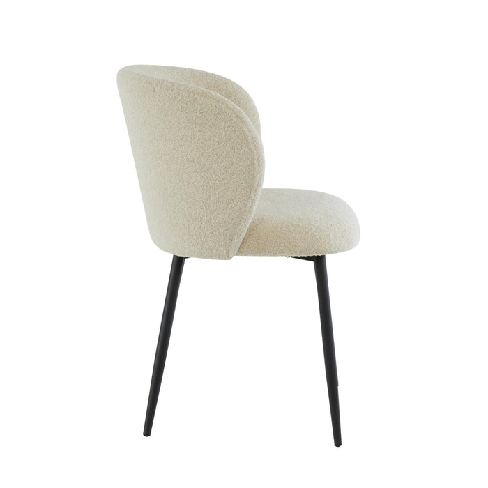 Eetkamerstoel Elyna - Beige - 56x55x79cm-Eetkamerstoelen-Light & Living