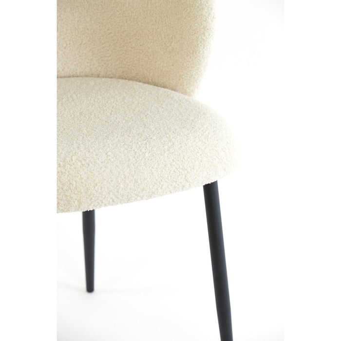 Eetkamerstoel Elyna - Beige - 56x55x79cm-Eetkamerstoelen-Light & Living