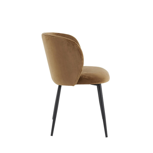 Eetkamerstoel Elyna - Bruin - 56x55x79cm-Eetkamerstoelen-Light & Living