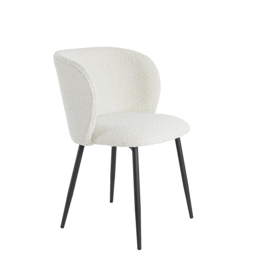 Eetkamerstoel Elyna - Crème - 56x55x79cm-Eetkamerstoelen-Light & Living