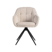 Eetkamerstoel Esma Naturel Elite Draaibaar 60x62x80 cm-Eetkamerstoelen-LABEL51