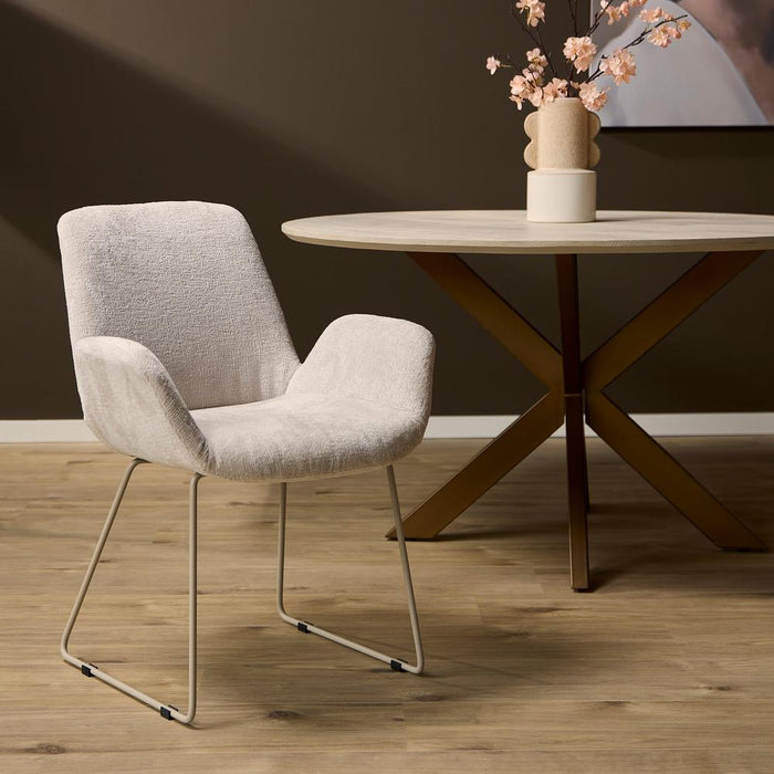 Eetkamerstoel Evan - Zand-Eetkamerstoelen-Starfurn