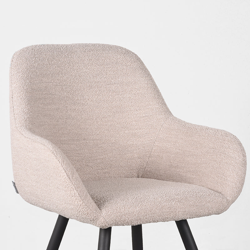 Eetkamerstoel Fender Naturel Boucle 59x57x87 cm-Eetkamerstoelen-LABEL51