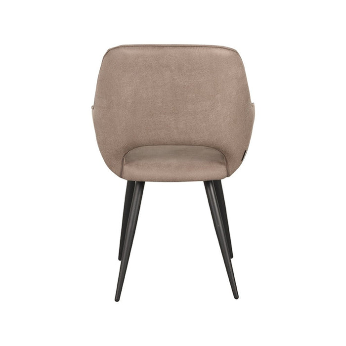 Eetkamerstoel Fer 58x57x87 cm Suede Taupe-Eetkamerstoelen-LABEL51