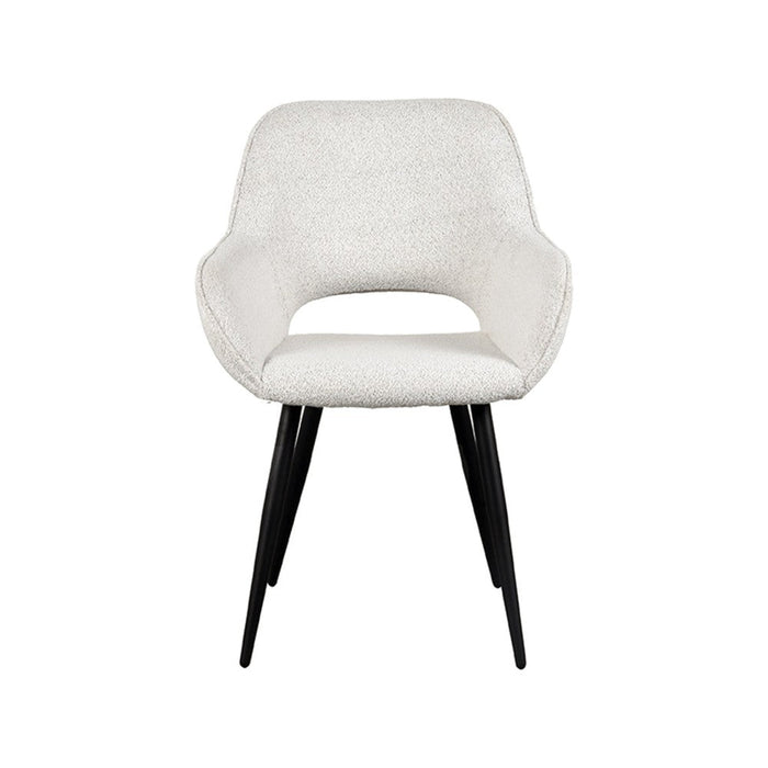 Eetkamerstoel Fer - Cream - Boucle-Eetkamerstoelen-LABEL51